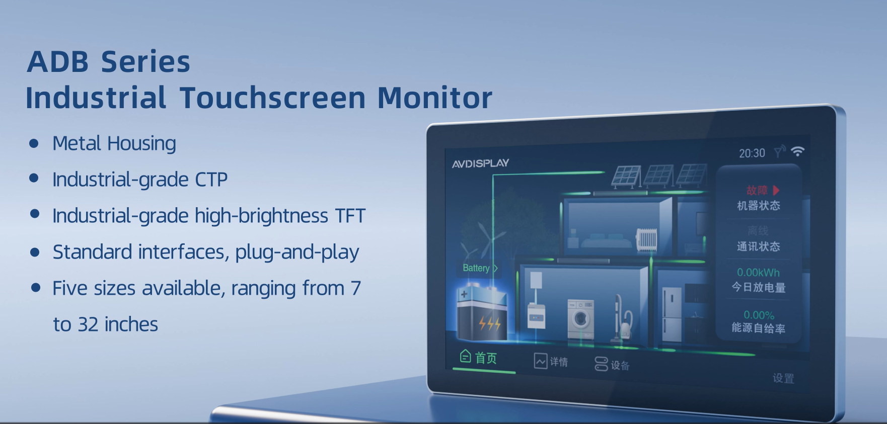 ADB series industrial touch displays